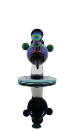 Cajun Glass - Two Tone Crushed Opal Heliosphere #215
