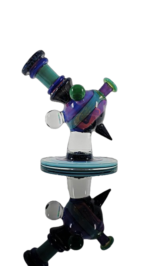 Cajun Glass - Two Tone Crushed Opal Heliosphere #215