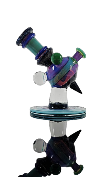 Cajun Glass - Two Tone Crushed Opal Heliosphere #215