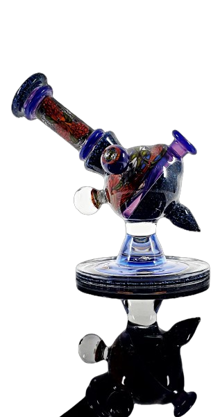 Cajun Glass - Chip Stack Heliosphere #216