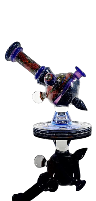 Cajun Glass - Chip Stack Heliosphere #216