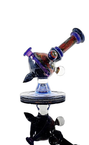 Cajun Glass - Chip Stack Heliosphere #216