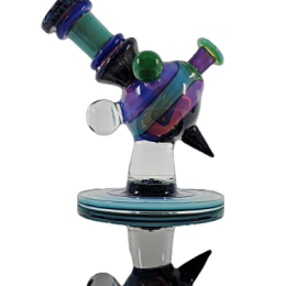 Cajun Glass – Two Tone Crushed Opal Heliosphere #215 (3) Cajun Glass - Two Tone Crushed Opal Heliosphere #215