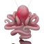 Liz Wright Glass - Opal Trapped Octopus Pendant
