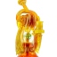 Transparent Golden Yellow Triplex Cycler